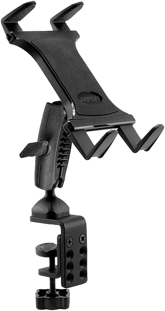 Mounts Heavy-Duty Clamp Slim-Grip Tablet Mount | Universal Tablet Fit | Solid C-