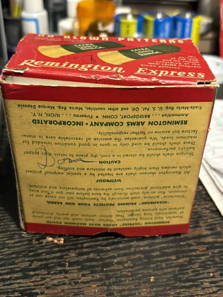 Remington Express 16 Gauge Extra Long Range Shot Shells Empty Box