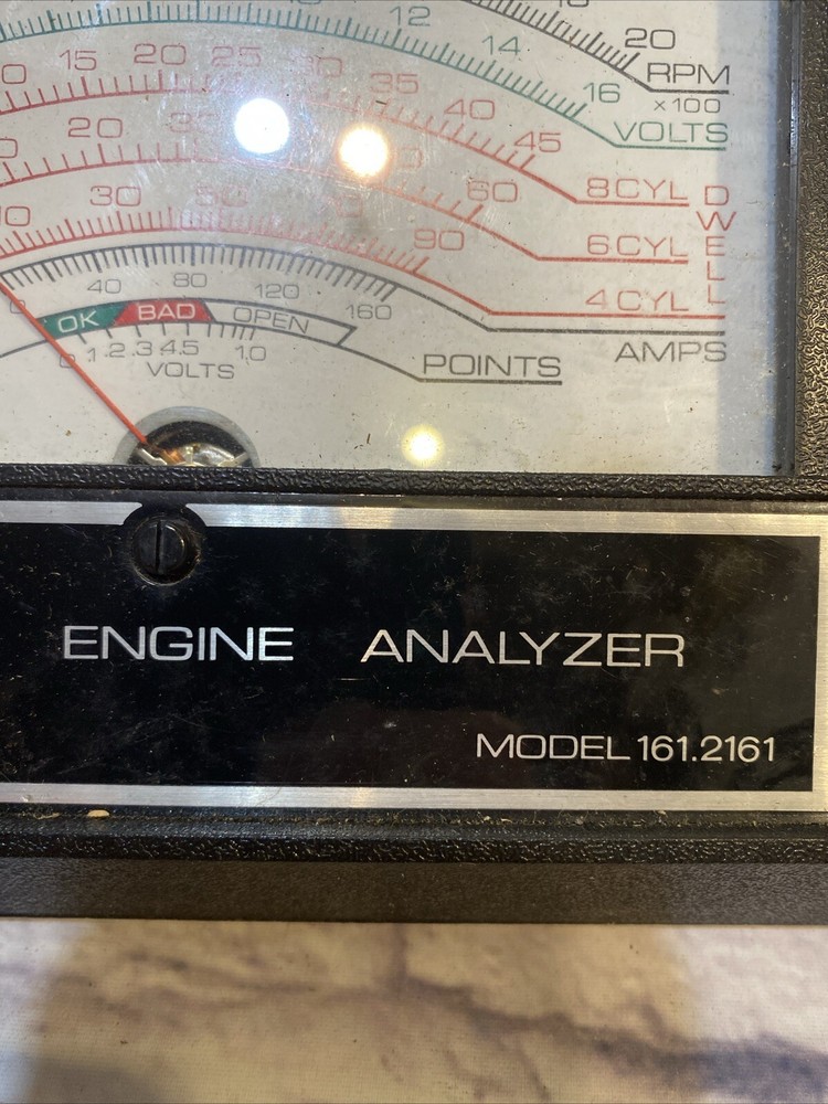 Vintage Sears Engine Analyzer Model 161-2161 - Untested Automobilia