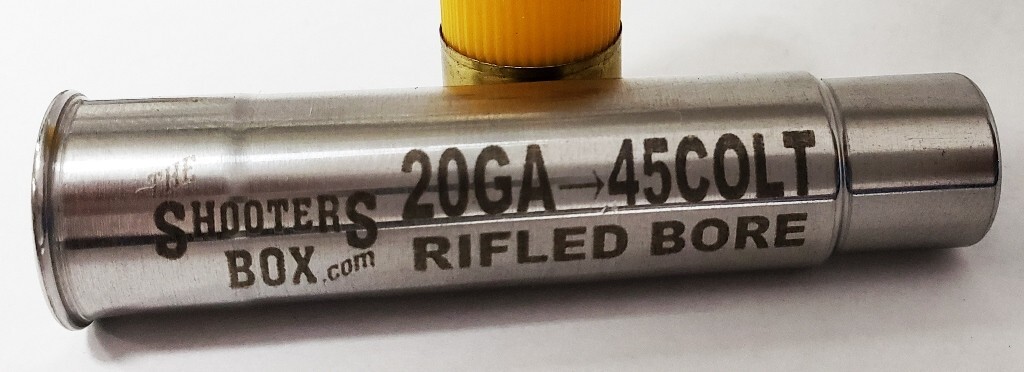20GA to 45COLT RIFLED Shotgun Adapter - Chamber Reducer - Stainless - Free Ship✅