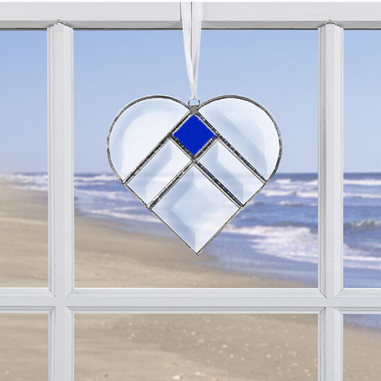 Crystal Heart Suncatcher