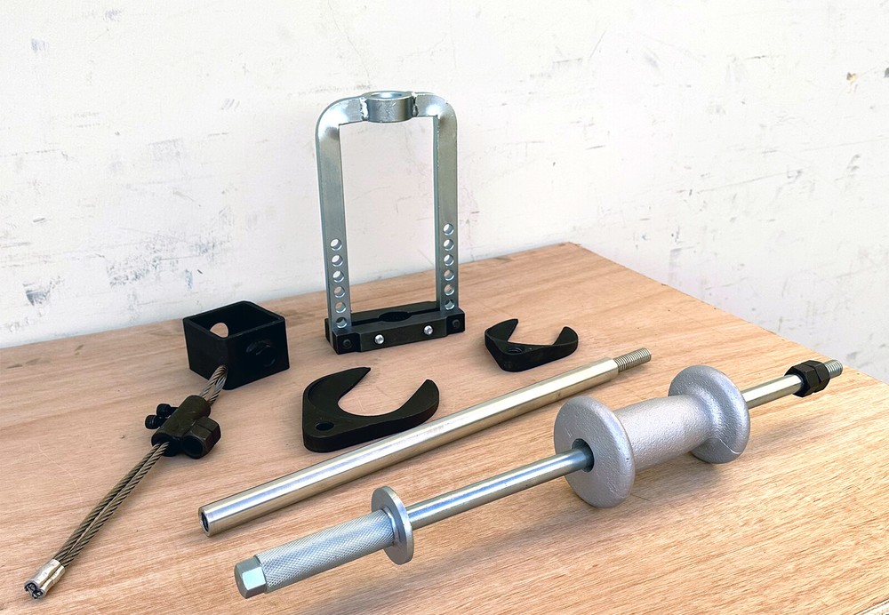 Master Inner CV Joint Puller Assembly & Slide Hammer, 63mm 48mm Fork Adapters