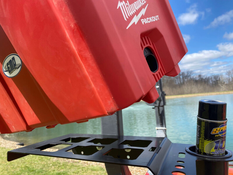 Tractor and Zero Turn Pack Out Bracket for "Milwaukee PACKOUT" Box or Cooler