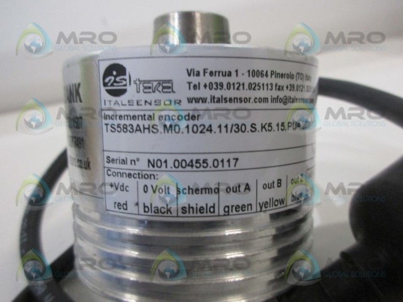 ITALSENSORS TS583AHS.M0.500.11/30.S INCREMENTAL ENCODER UNMP