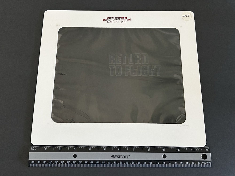 1988 NASA Rockwell Shuttle Return To Flight Presentation Transparency-4595