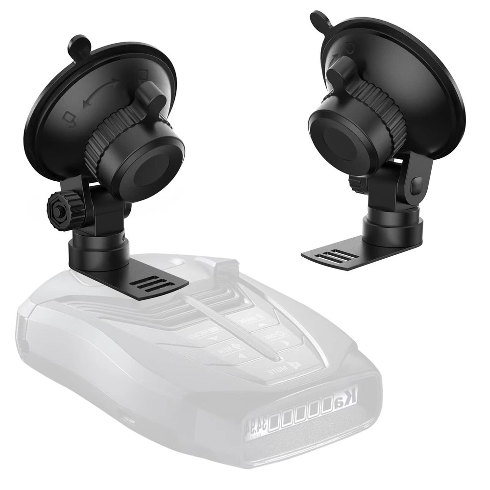Universal Radar Detector Mount - Suction Cup Holder for Windshield & Dashboard,
