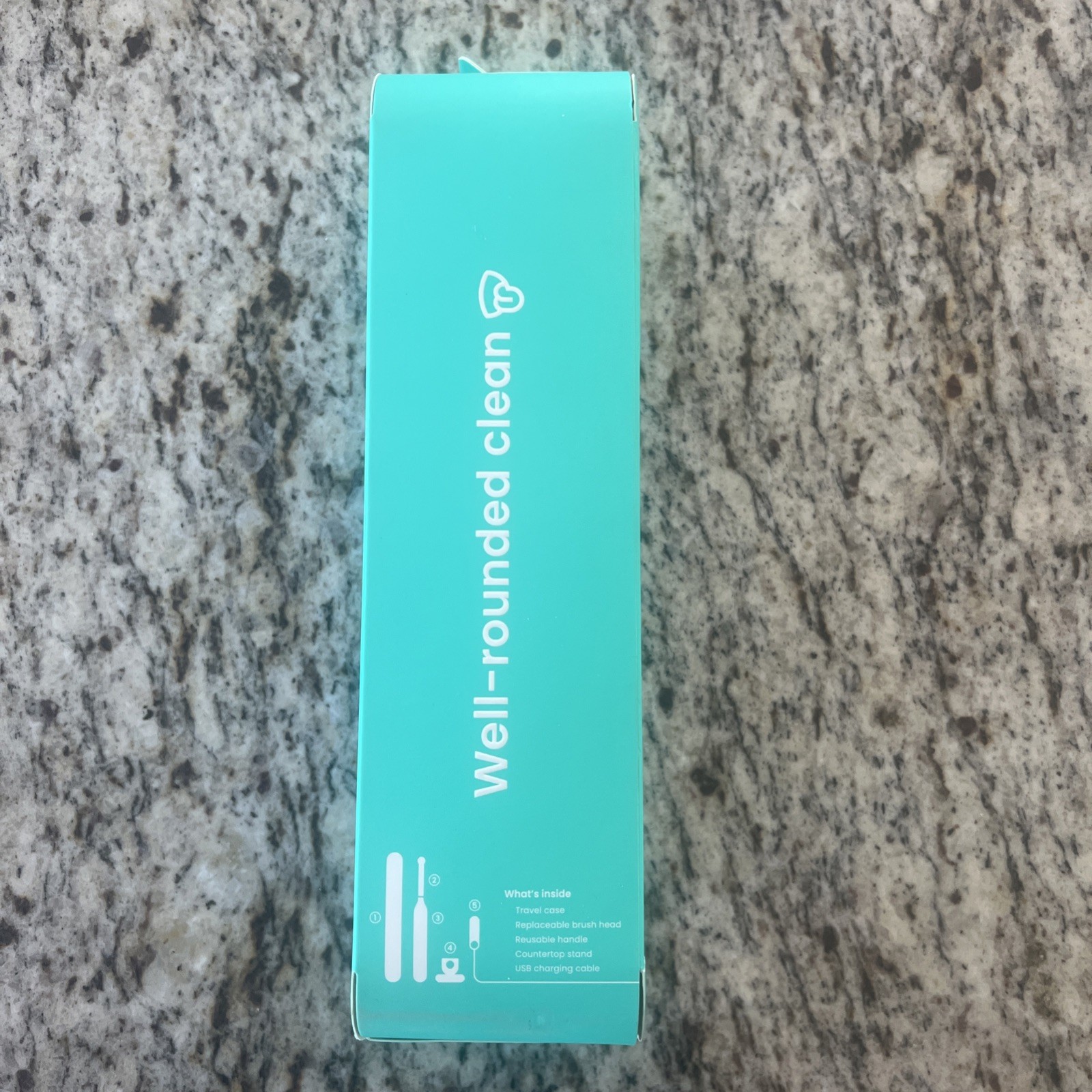 Quip 360 Oscillating Toothbrush Rechargeable w/ Traveling Case-White/Silver!