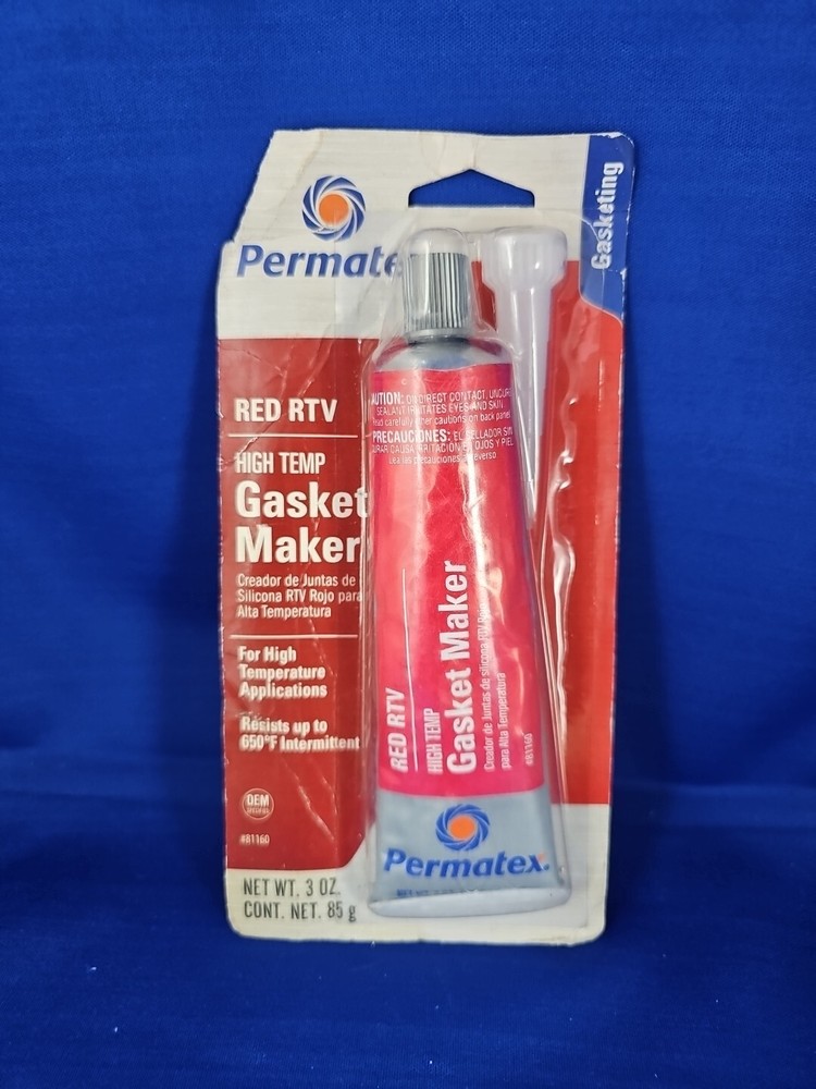 Permatex High-Temp Application Red RTV Silicone Gasket Maker, 3 oz