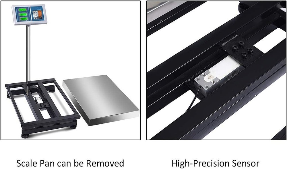 660lbs/0.2 Weight Computing Digital Floor Platform Scale Postal Shipping Mailing