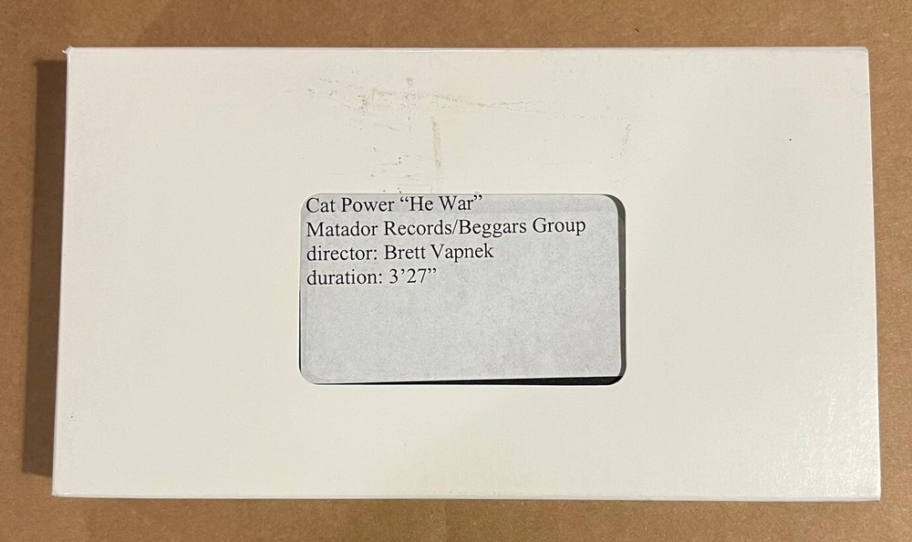 Cat Power - He War RARE promo VHS single
