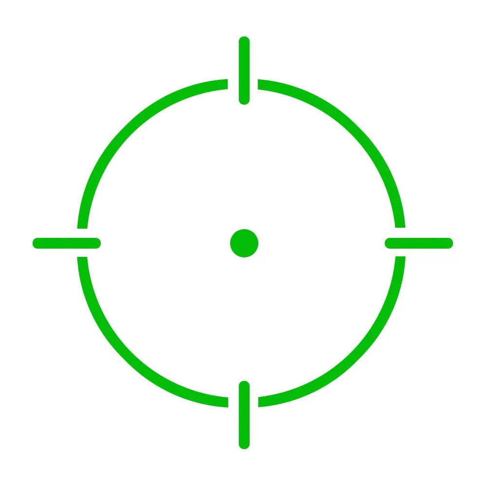Holosun Green Multi-Reticle Sight, Titanium, Solar, Circle Dot, Mos Pistol Cut