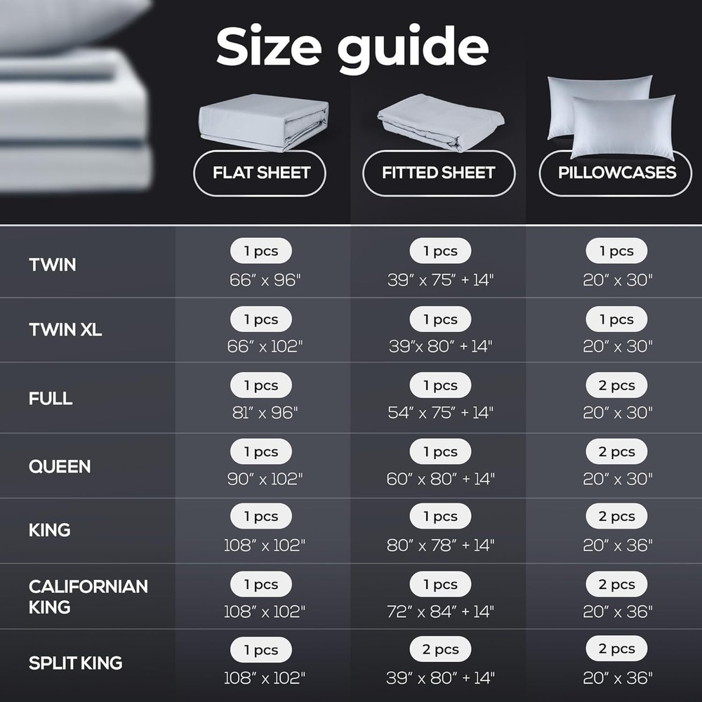 Microfiber Bed Sheets Queen Silver Infused Self Cleaning Technology Silvery