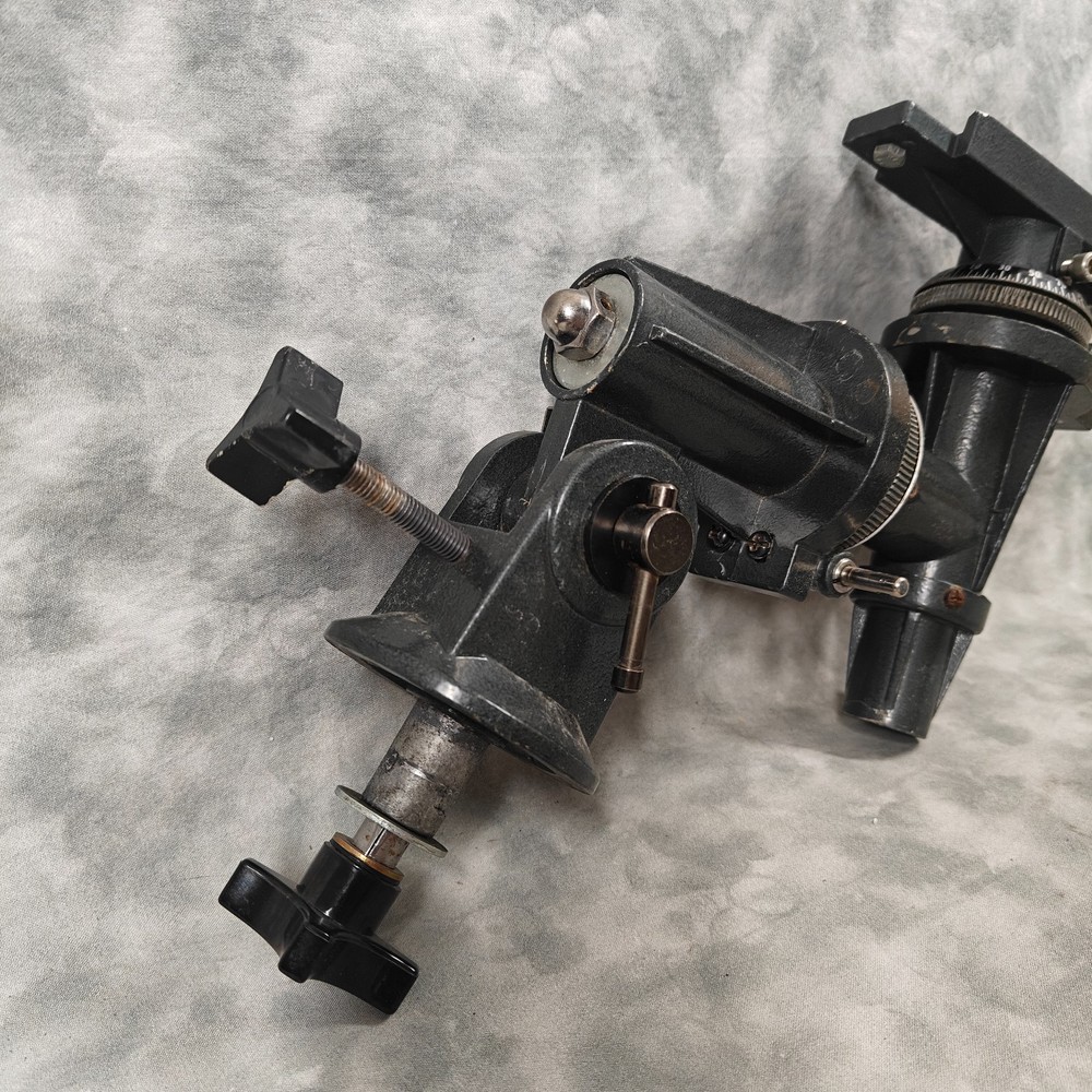 EQ Equatorial Telescope Mount Head w Setting Circles + 2 Slow Motion Cables RA