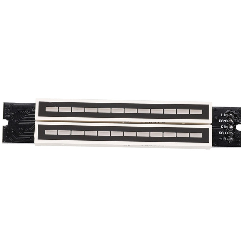 Dual 12 Stereo Level Indicator Adjustable Light Speed Level Meter Board Module