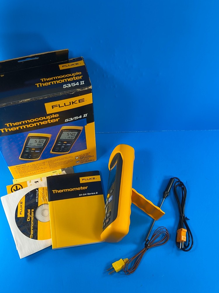 Fluke 54 II B Thermometer, Excellent, Screen Protector, Original Box