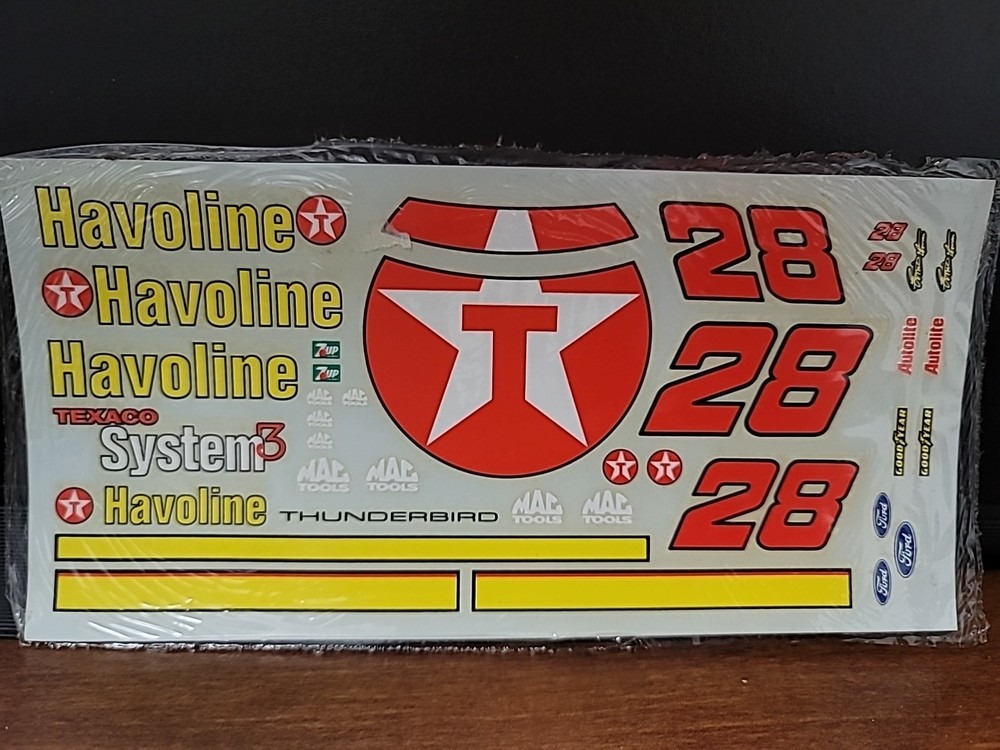 NASCAR DECAL #28 HAVOLINE THUNDERBIRD