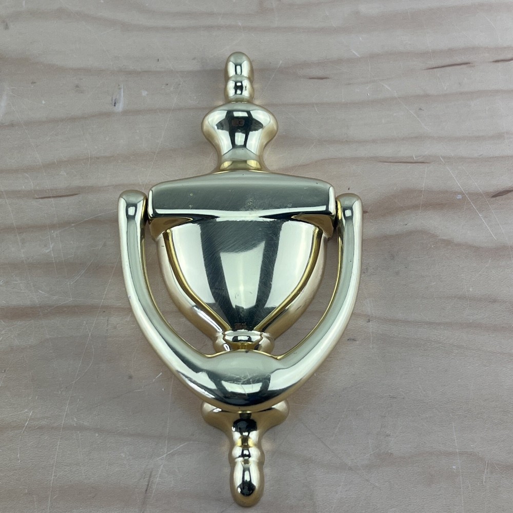 Vintage Solid Brass Door Knocker 6'' Tall