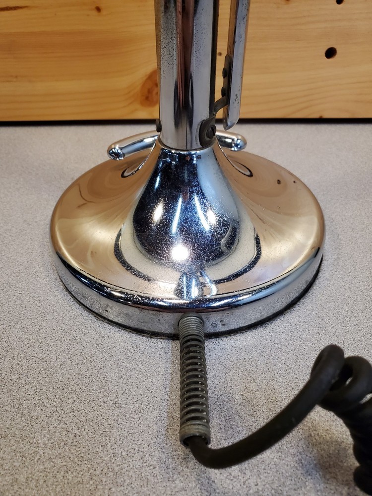 Vintage Astatic Silver Eagle Lollipop Microphone Mic, CB Ham Desktop, Untested