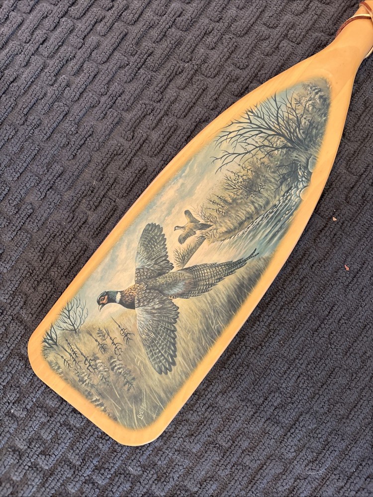 Nancy Luloff Printed Artwork Paddle - 36” Horizontal - Pheasants