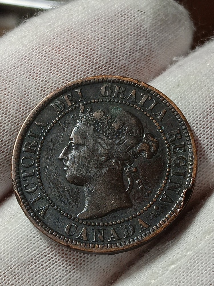 👉1900 Canada One 1 Cent - Victoria - O/470