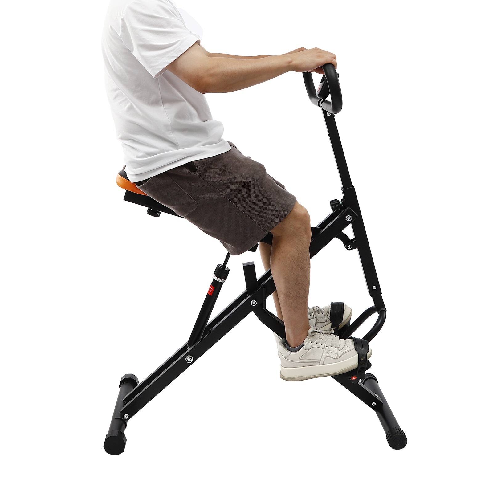 Adjustable Squat Machine Trainer Rowing Machine 264lbs for Ab Workout Glutes