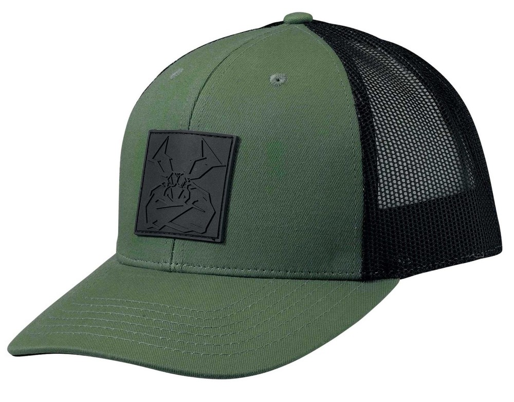 Moose Embossed Snapback Hat Green/Black