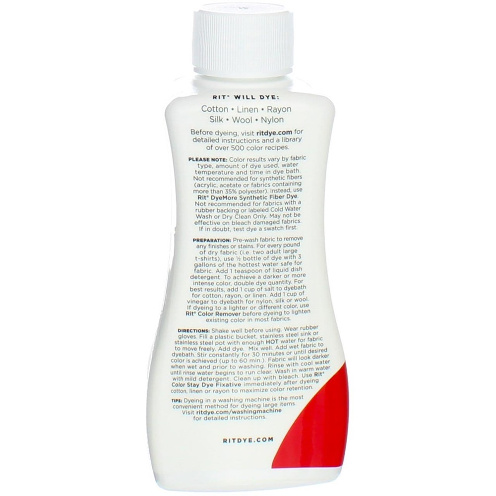 3 Pack Rit All-Purpose Liquid Dye, Scarlet, 8 fl oz