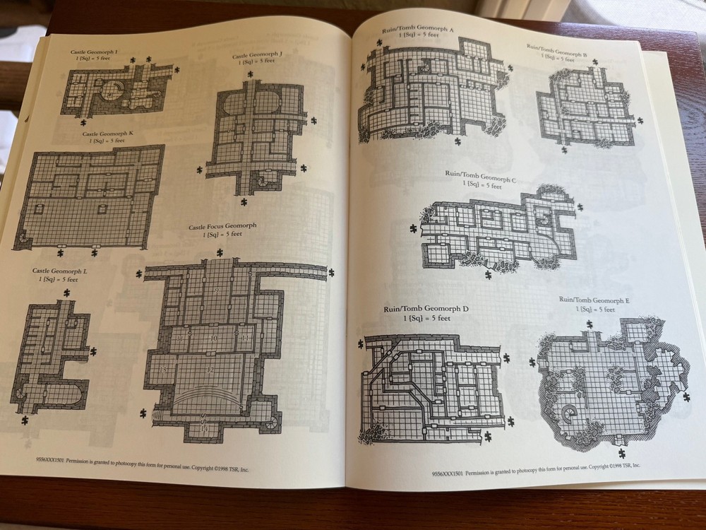 DUNGEON BUILDER'S GUIDEBOOK 1998 Dungeons & Dragons Supplement