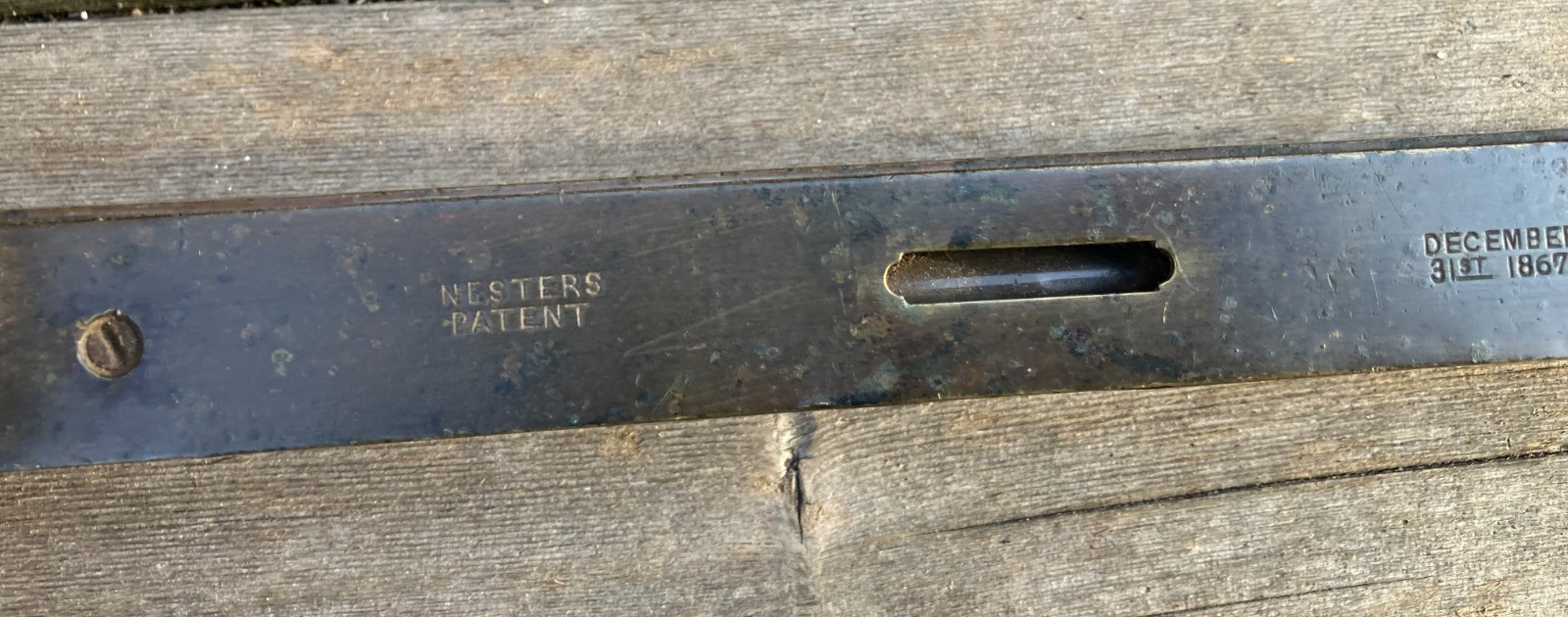 Nesters Patent 1867 Clapboard Gauge