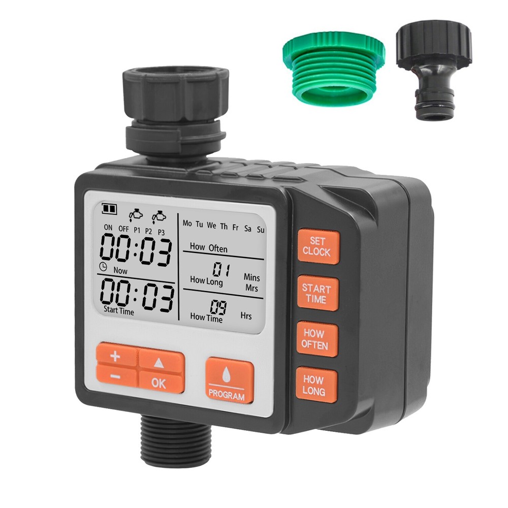 Watering Timer Programmable Sprinkler Timer Outdoor Irrigation for Lawn Yard