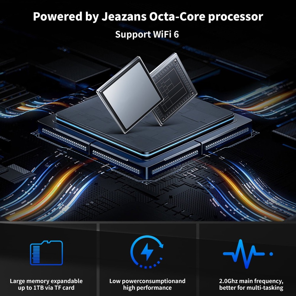 10.1 inch Android Tablet 10+64GB IPS Touchscreen Octa-core Processor Wi-Fi 6