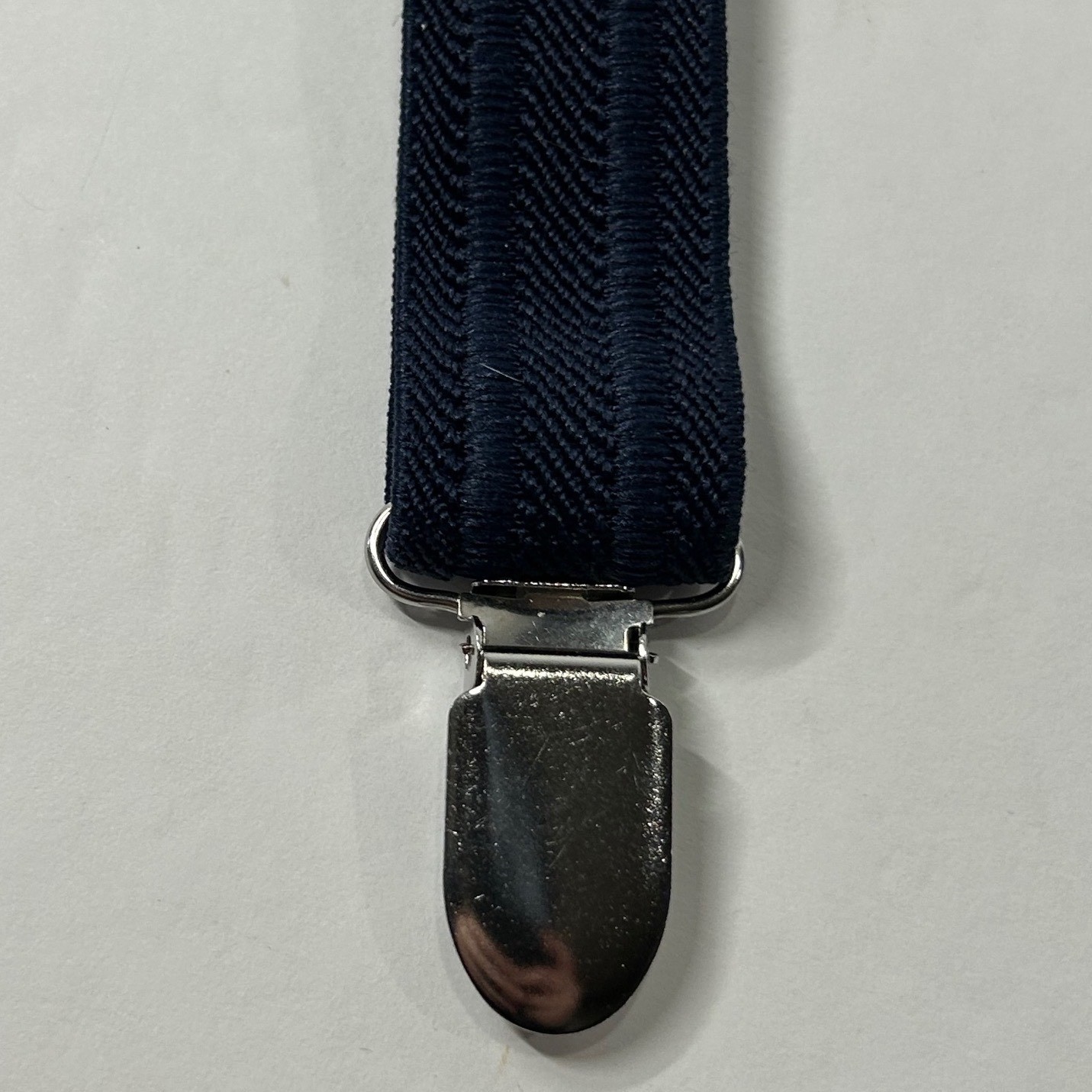 The Childrens Place Kids Navy Herringbone Suspenders Y-Back Adjustable Size 6-16