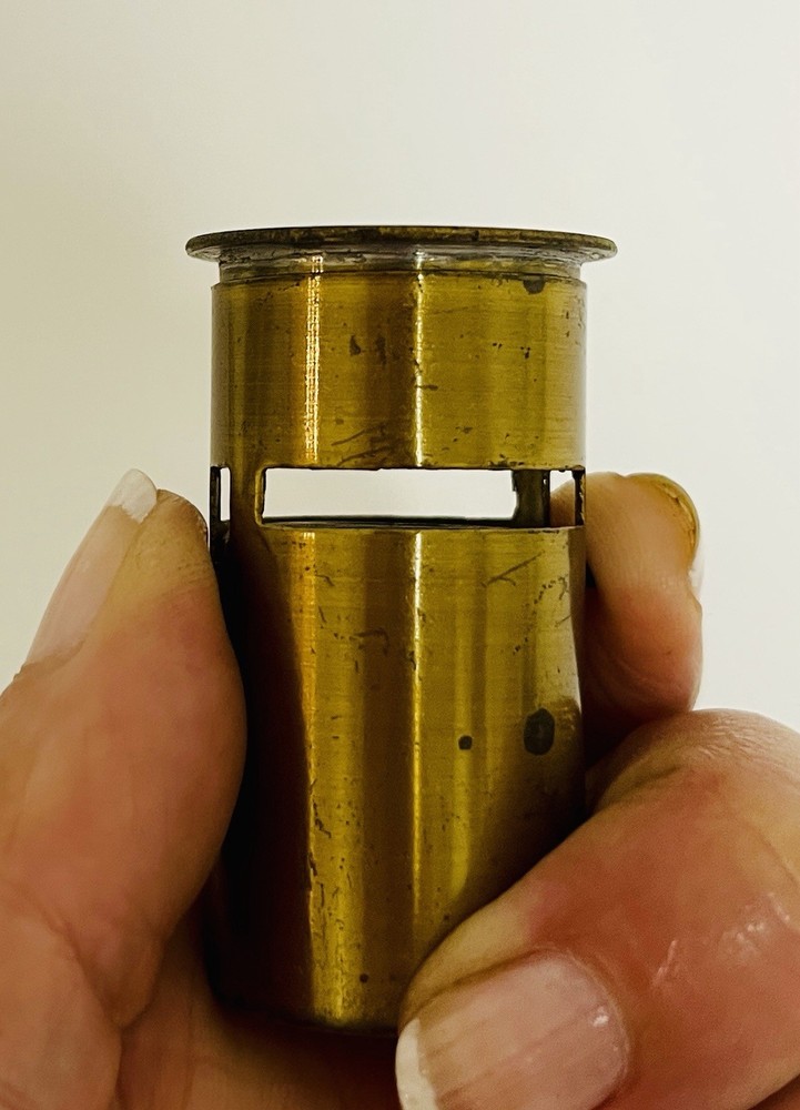 Antique Brass Field Pocket Microscope