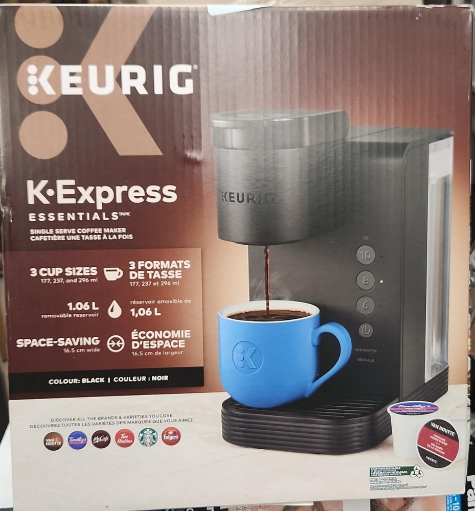 Keurig K-Express Essentials Single Serve K-Cup Coffee Maker Black Open box