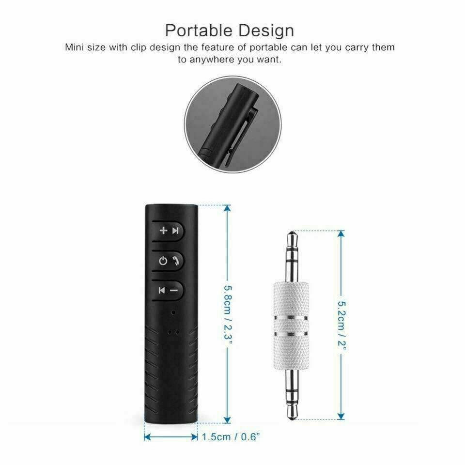 3.5mm Wireless Bluetooth Receiver AUX Audio Stereo Music Hands Free Car Adapter1