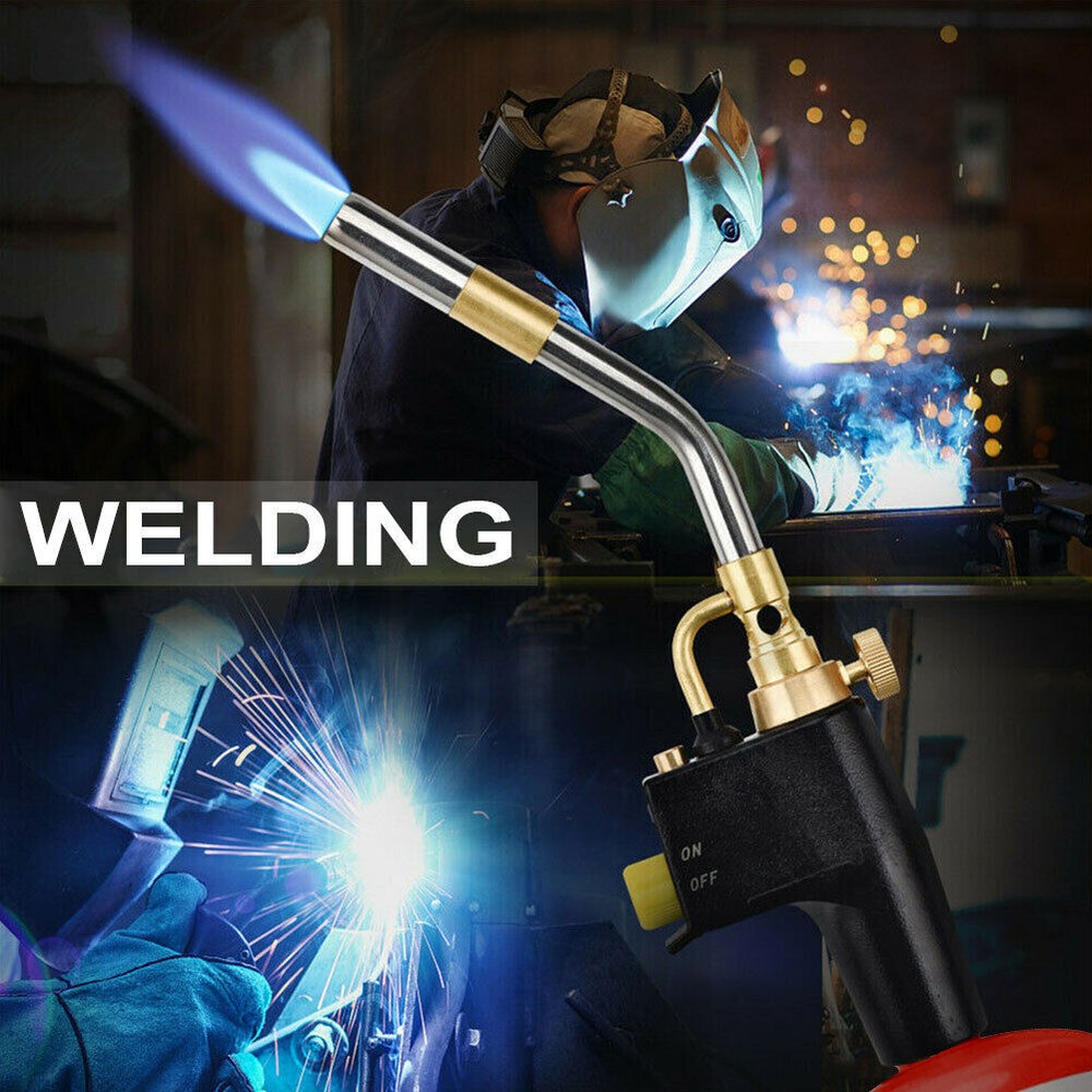 2PCS High Intensity Mapp Propane Gas Torch Brass Head Trigger Start Welding Torc
