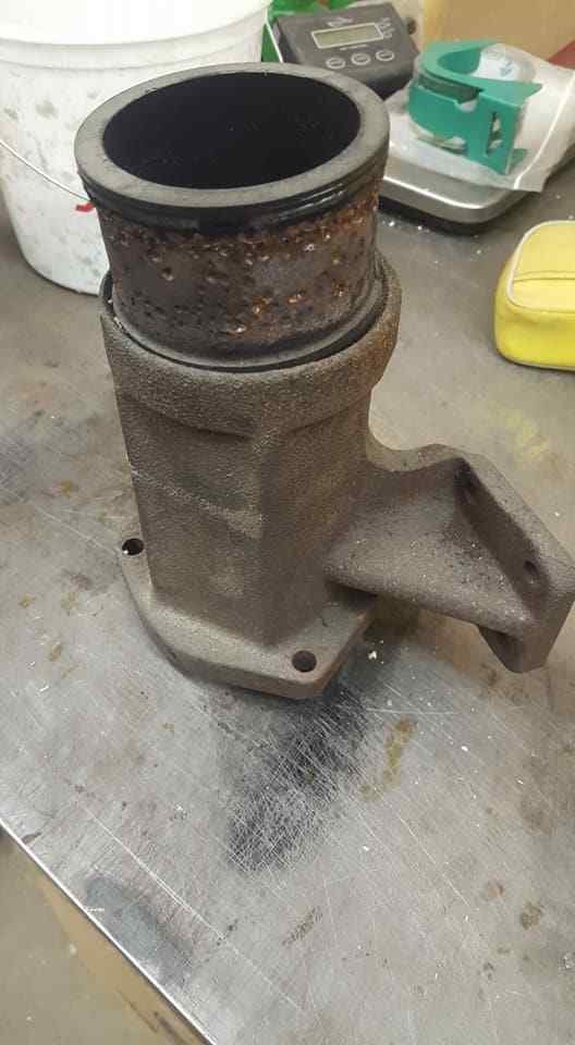 John Deere 7720 Exhaust Adapter and Extension