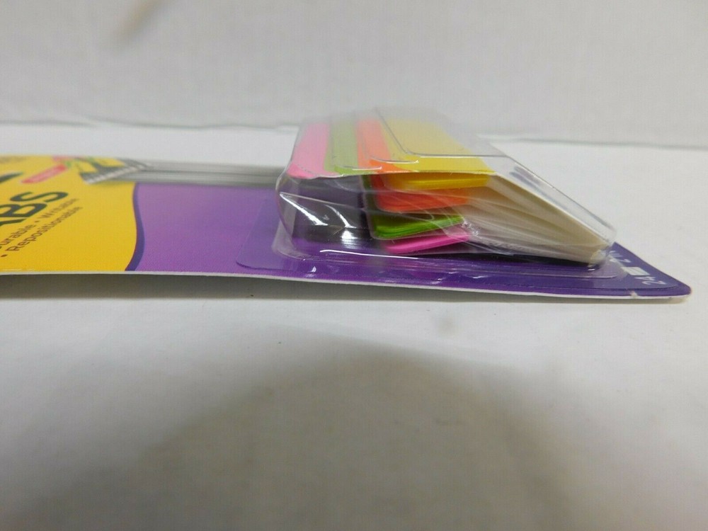 Post-it Repositionable Angled Filing Tabs -Durable, Writable - 24 Tabs