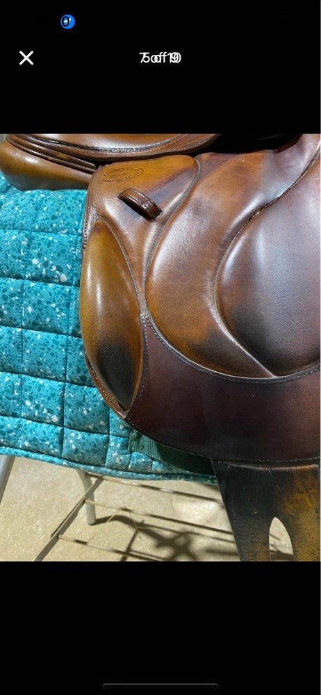 Devacoux Chiberta Jump Saddle 17.5 Medium Tree Great Condition Used