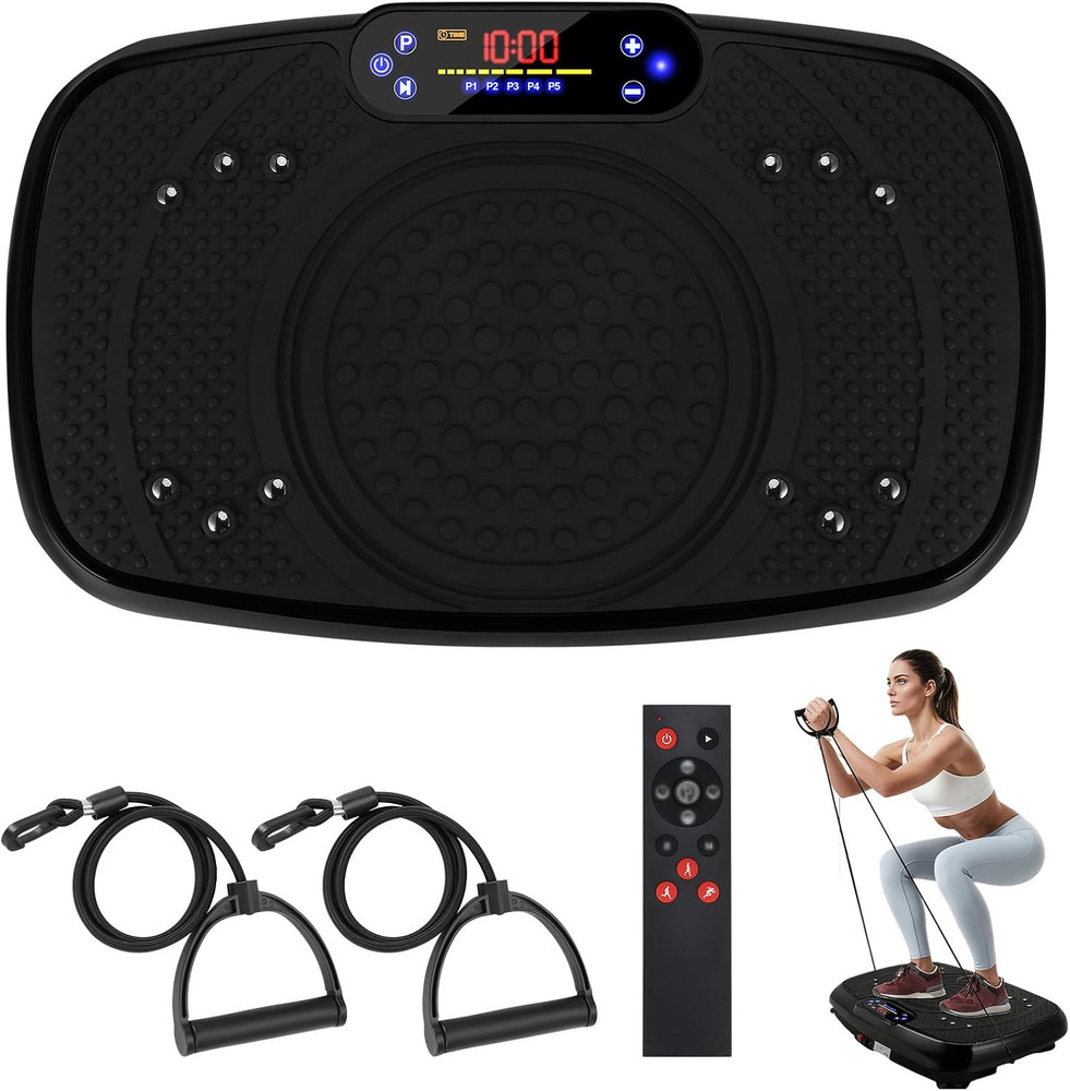 Vibration Plate Exercise Machine, Full Body Exercise Equipment, 199 Adjustable S
