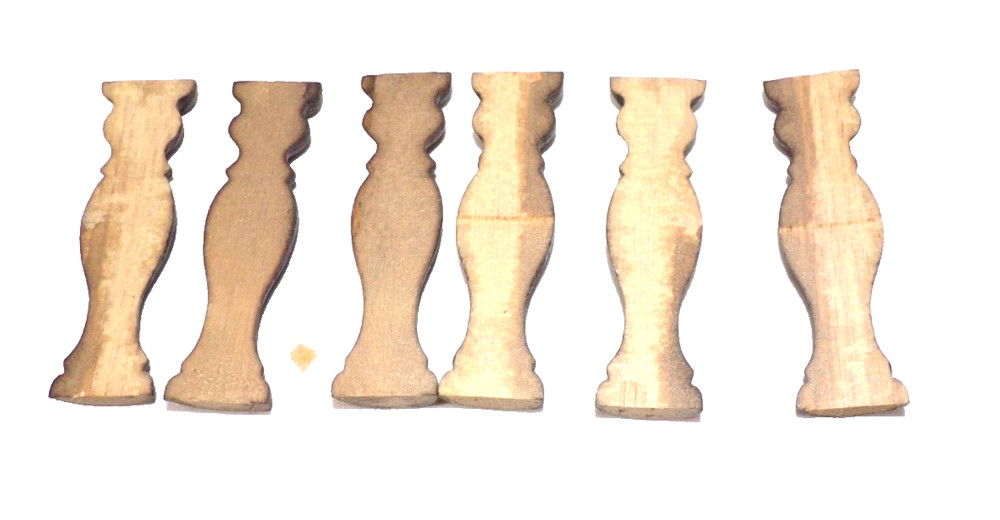 6 DISC PHONOGRAPH WOOD CORNER PILLAR COLUMNS