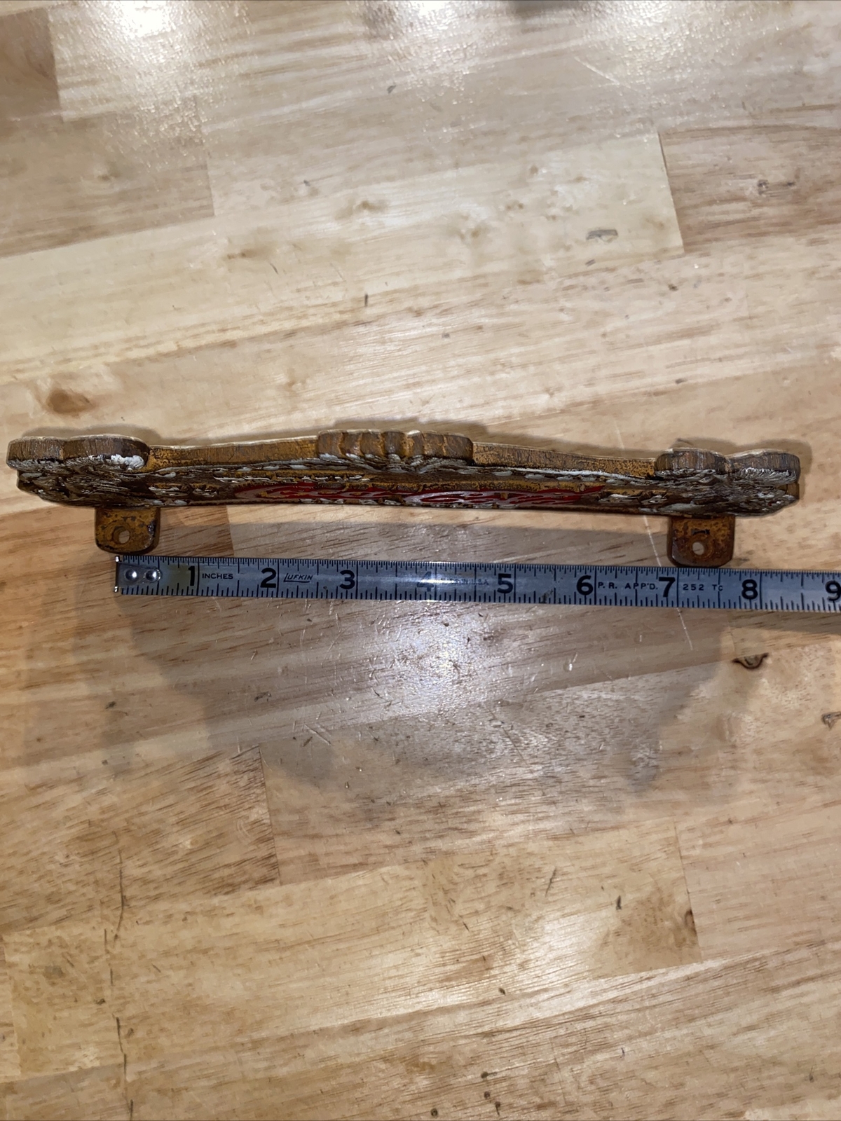 Coca Cola Cash Register Sign Solid Metal Plaque Patina Soda Man Cave Collector