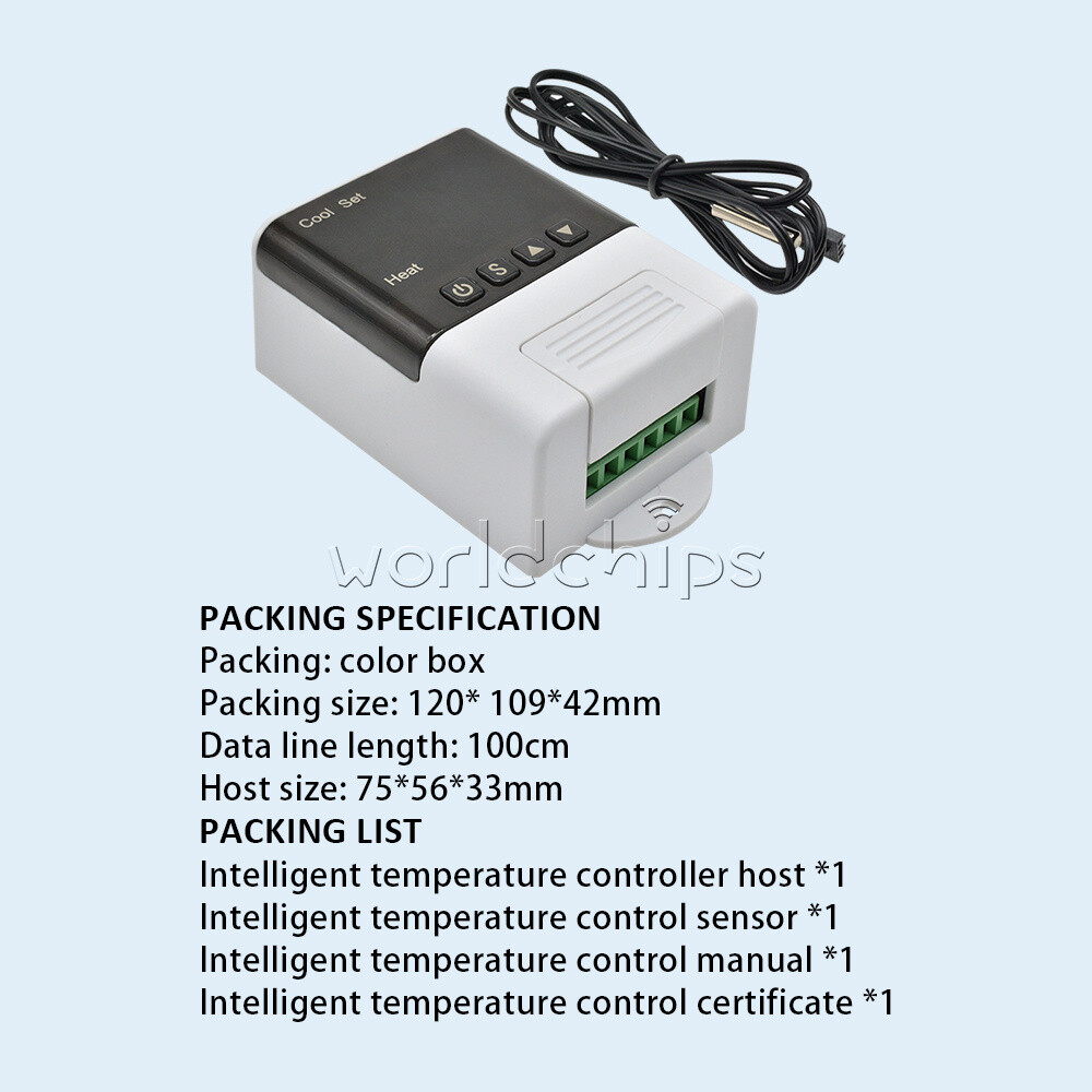 DTC1200 AC 110V-230V Digital Intelligent Temperature Controller + NTC Sensor