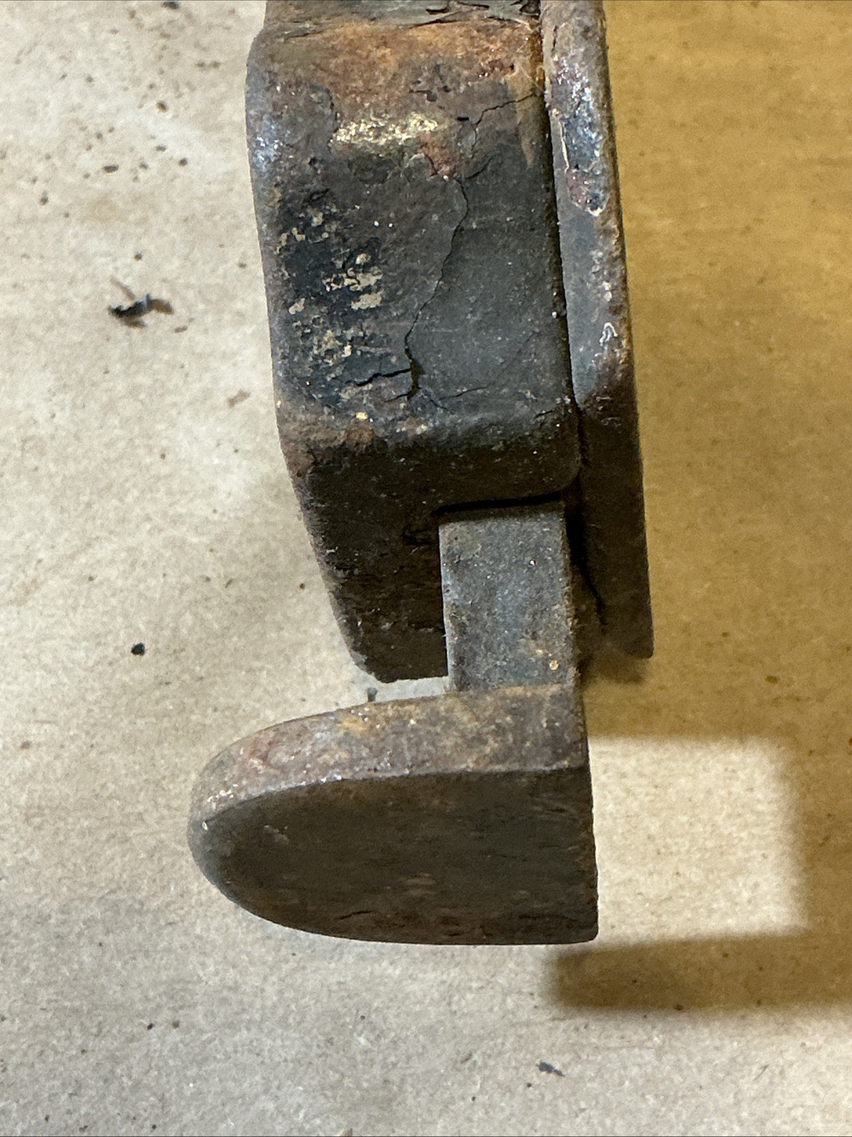 Antique Victorian Cast Metal Door Lock Surface Latch As Is INV-AT13