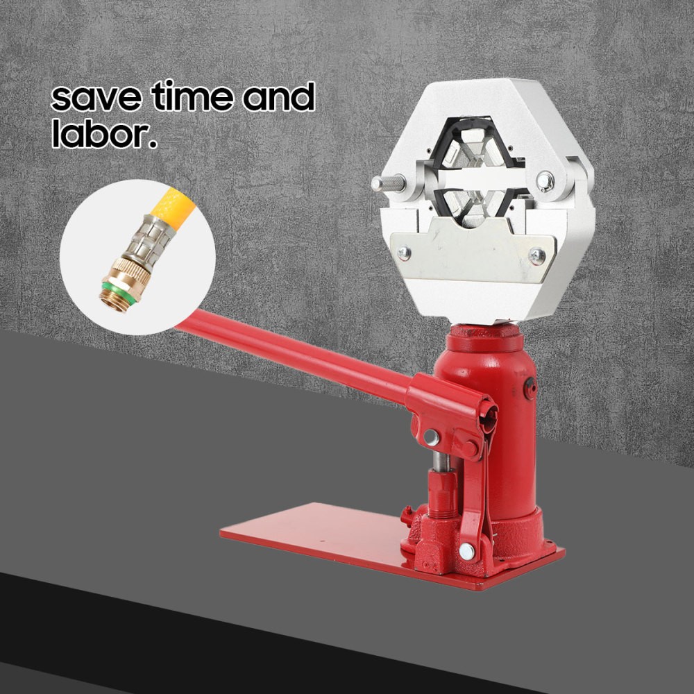 7T Manual Hydraulic Hose Press Machine for 6.5-20 mm Agricultural Sprayer Hose