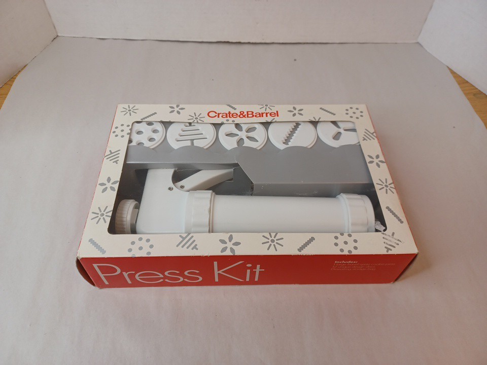 Crate & Barrel Cookie Press Kit