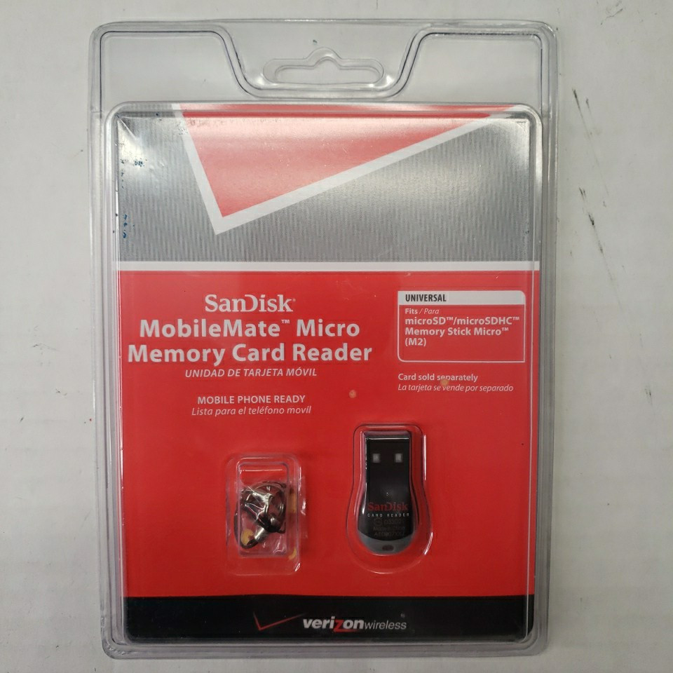SanDisk MobileMate Micro Memory Card Reader Universal MicroSD/MicroSDHC (M2)