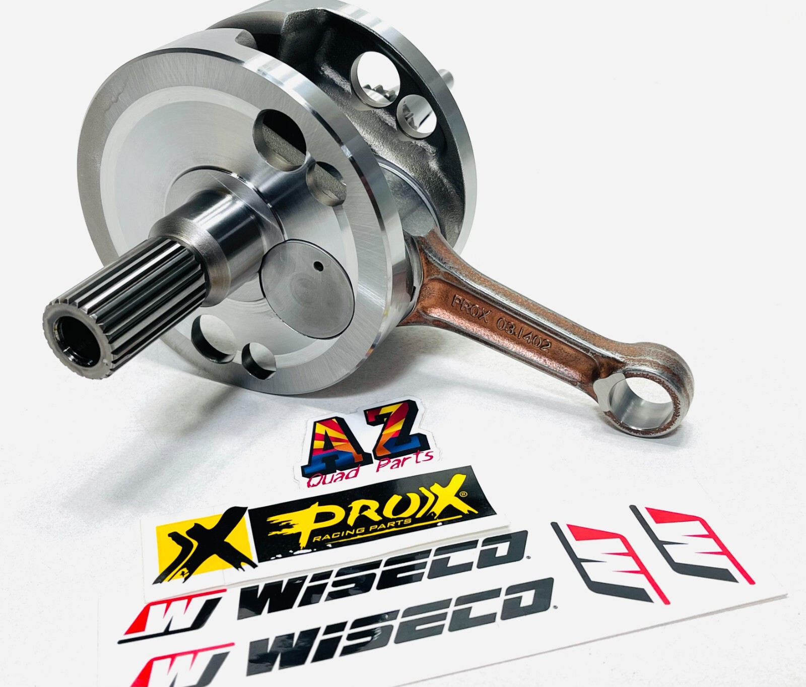 06+ Honda TRX450R TRX 450R Wiseco Crank Stock Bore Piston Gaskets Rebuild Kit