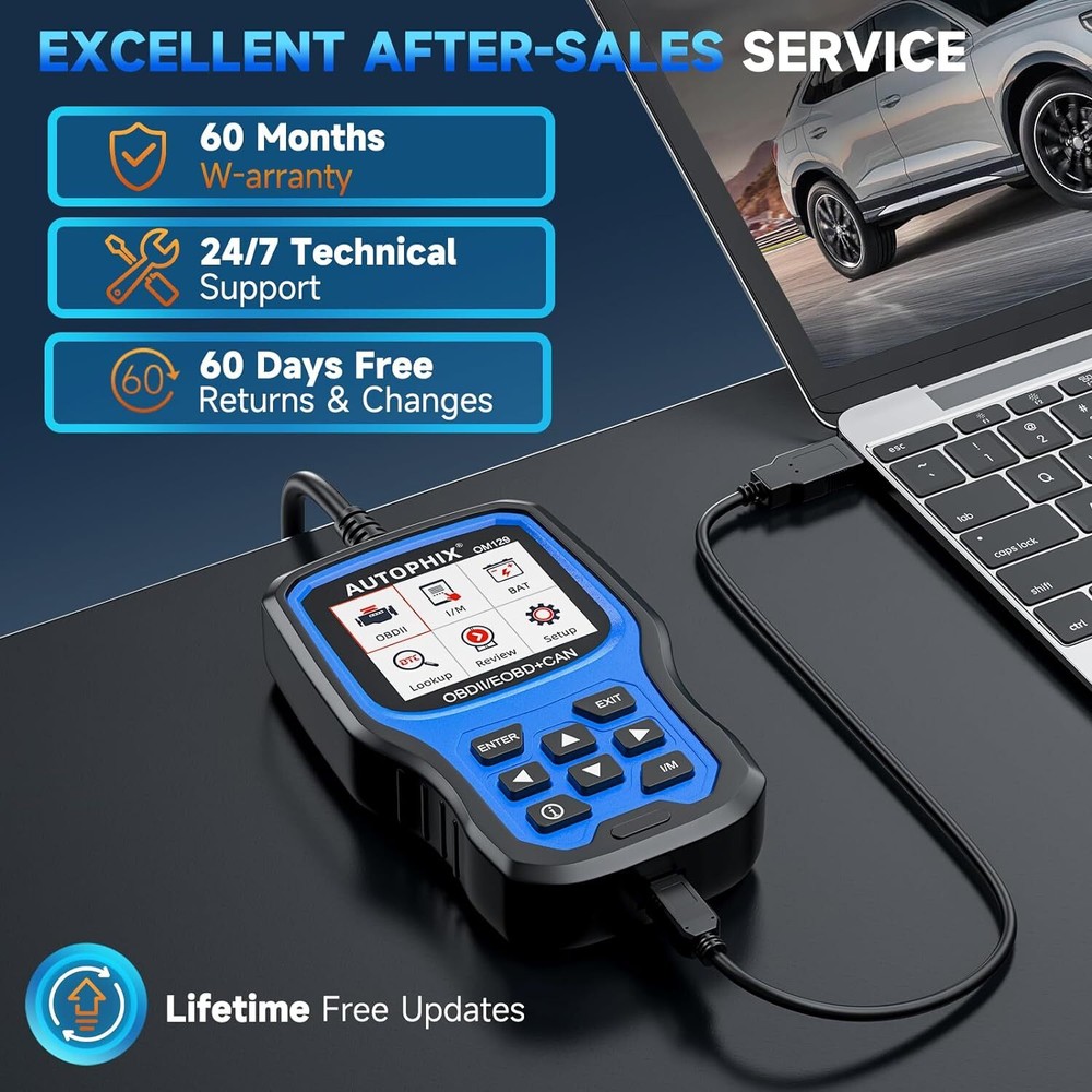 OBD2 Code Reader Automotive Scanner Check Engine Fault Diagnostic Battery Test