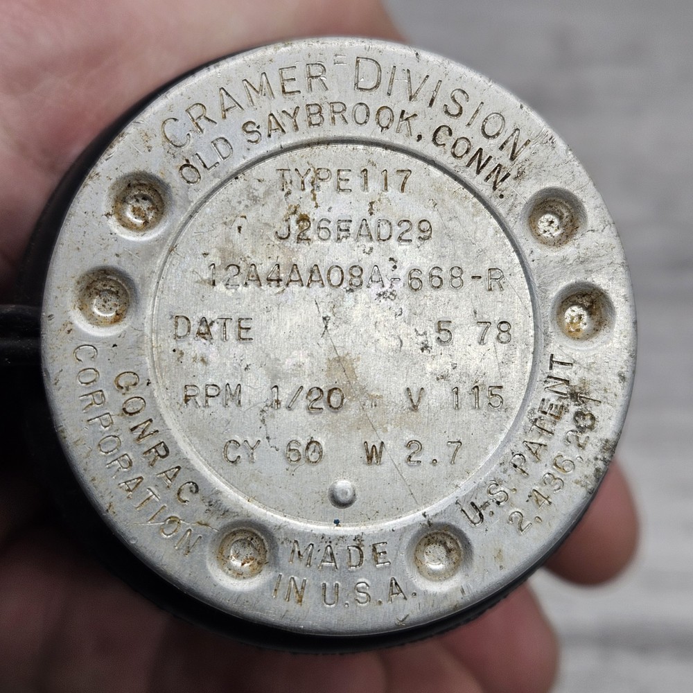 Cramer 117 Indicator Hour Meter Used